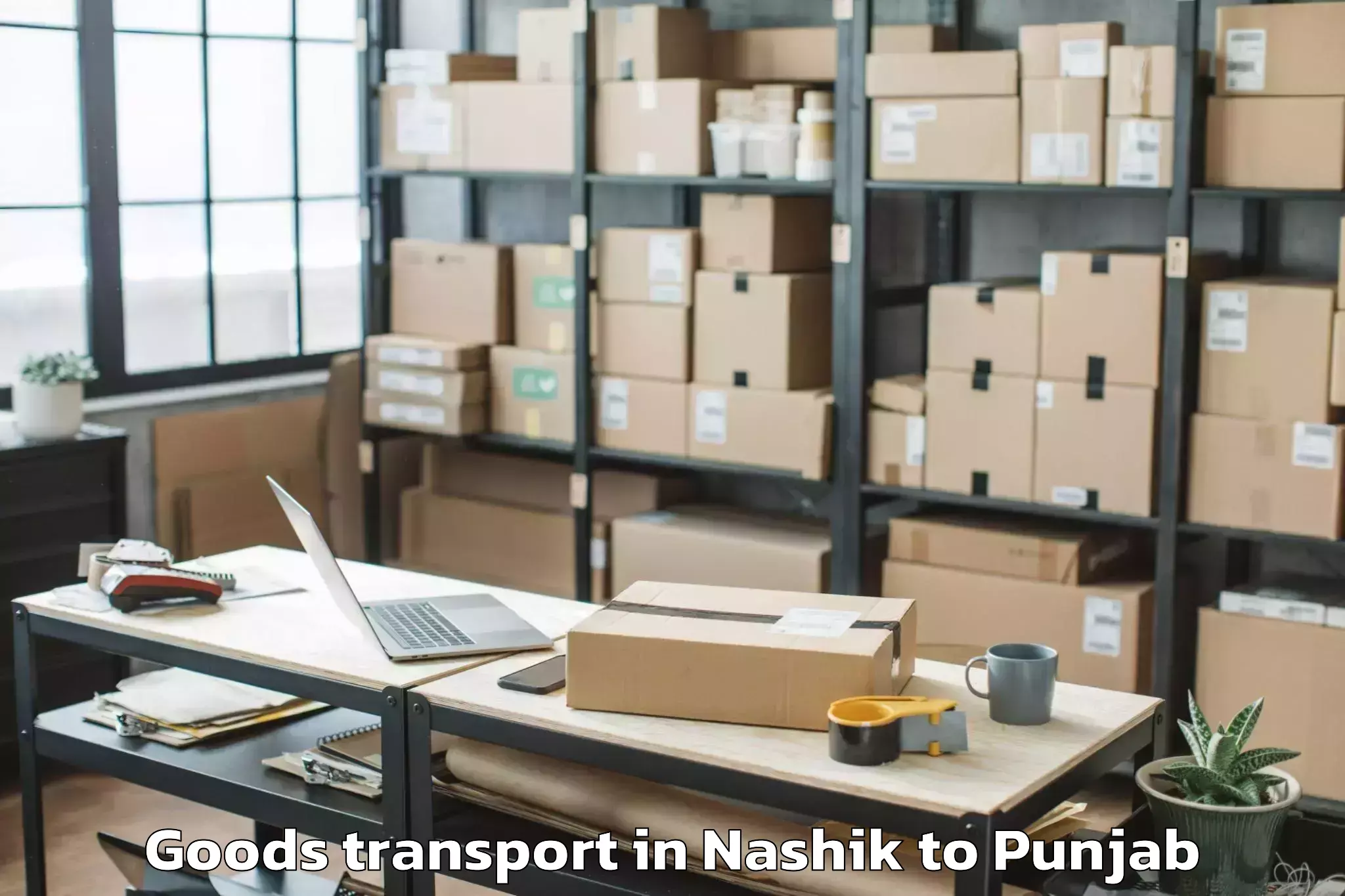 Quality Nashik to Tapa Goods Transport